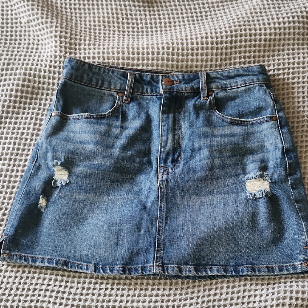 Denim Mini Skirt